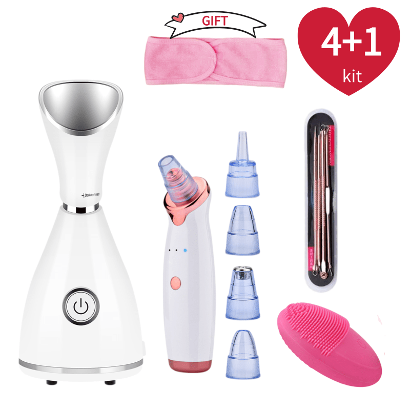 Facial Steamer Nano - Vaporisateur Facial Nano ionique, vapeur chaude,