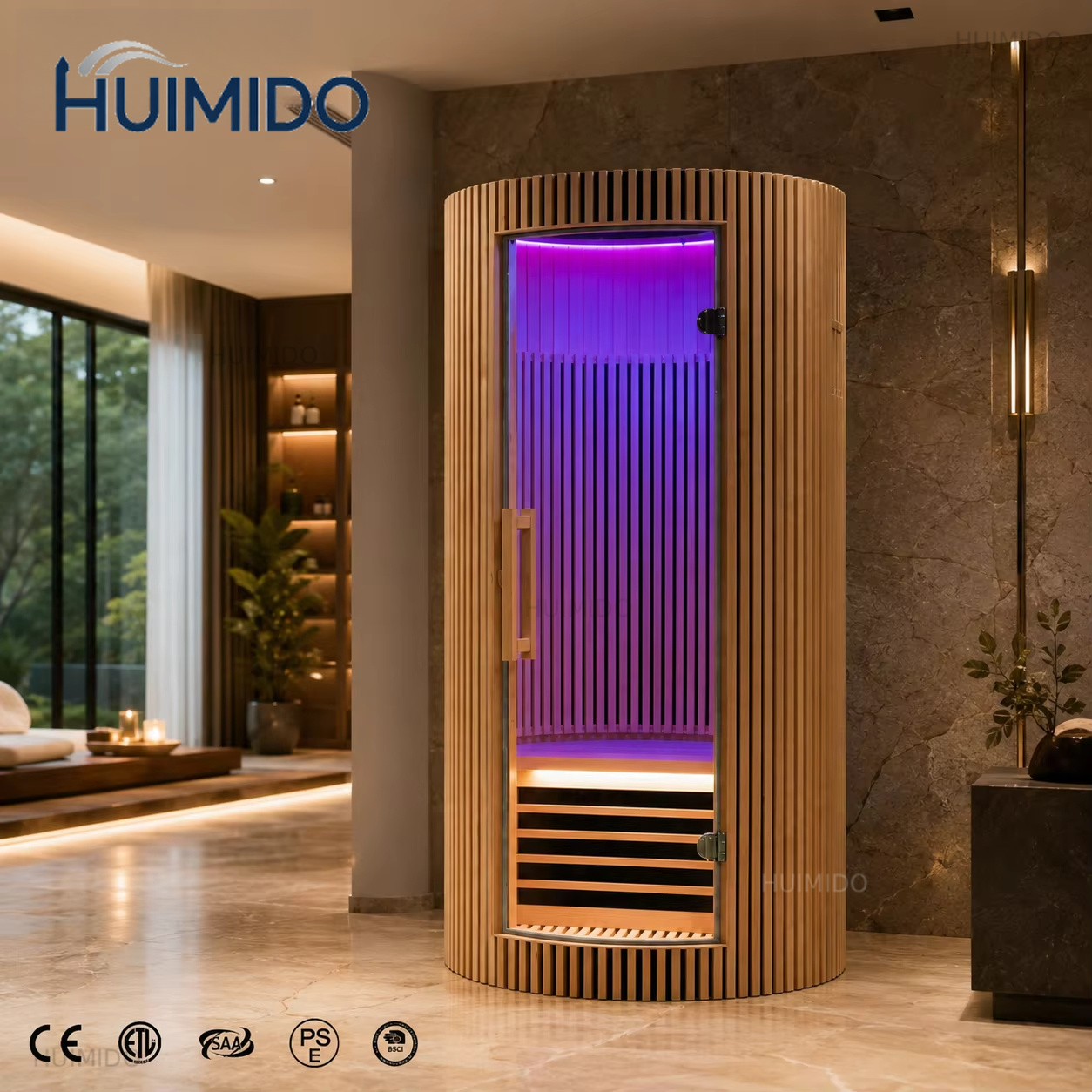Spa Wellness Family - Sauna infrarouge intérieur de luxe, poêle