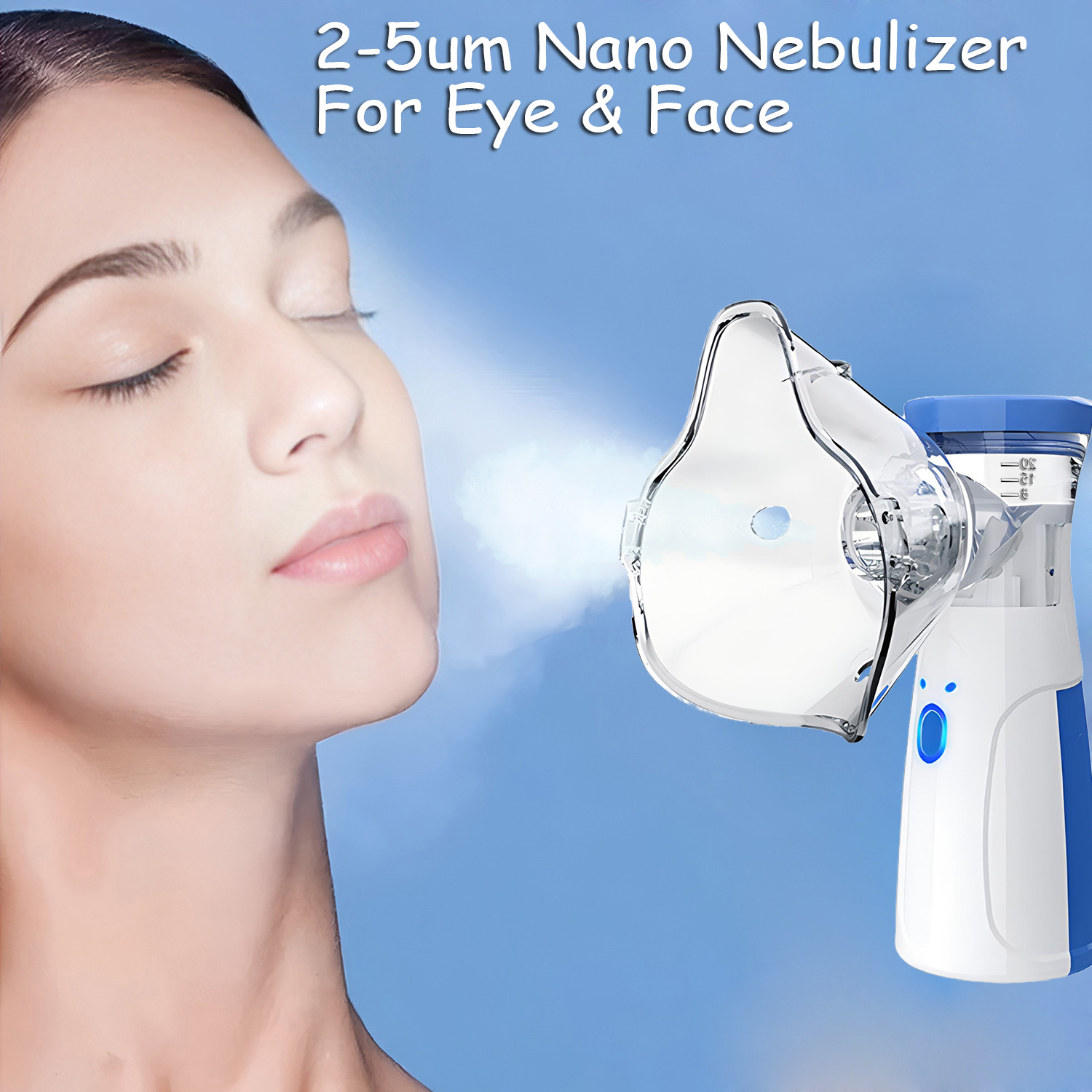 Facial Steamer Nano - Mini Vaporisateur Facial Silencieux à Mailles,