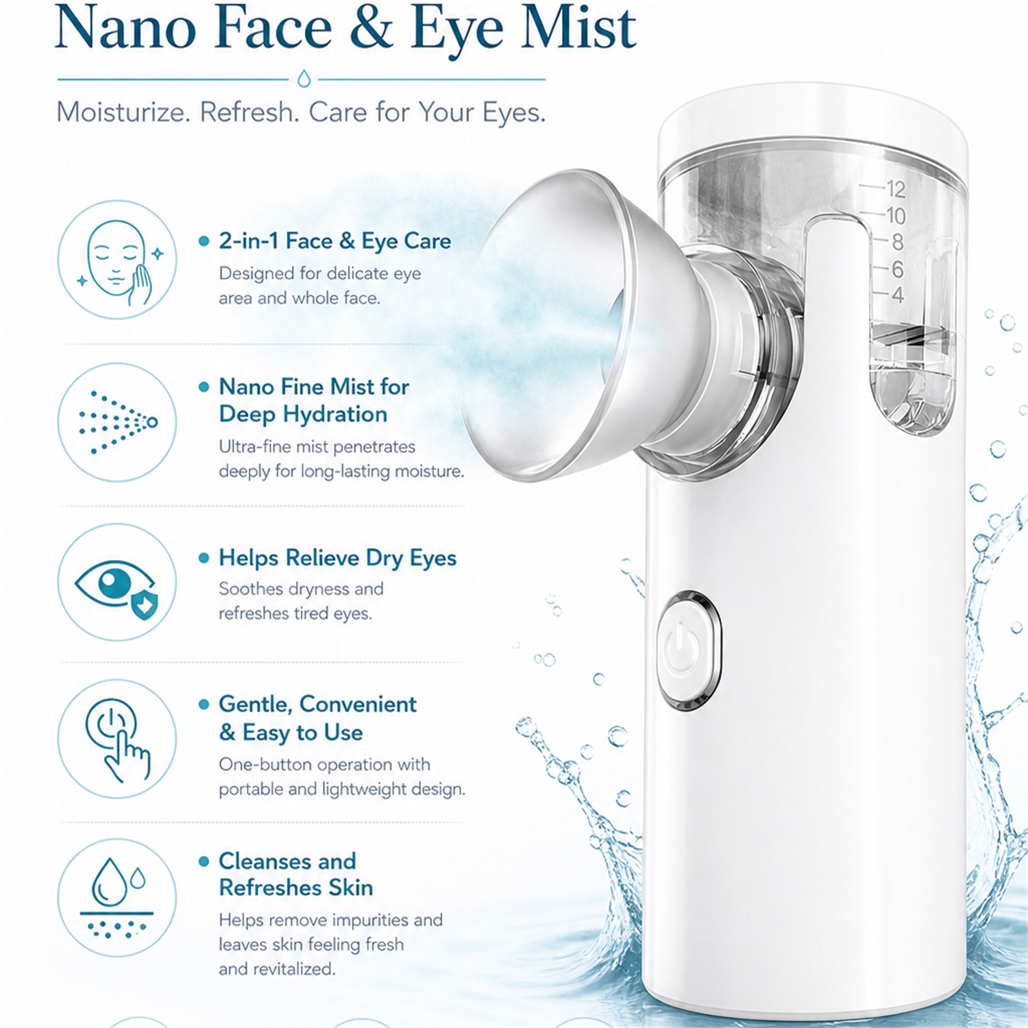 Nano-pulvérisateur oculaire él - Facial Steamer Nano avis et prix