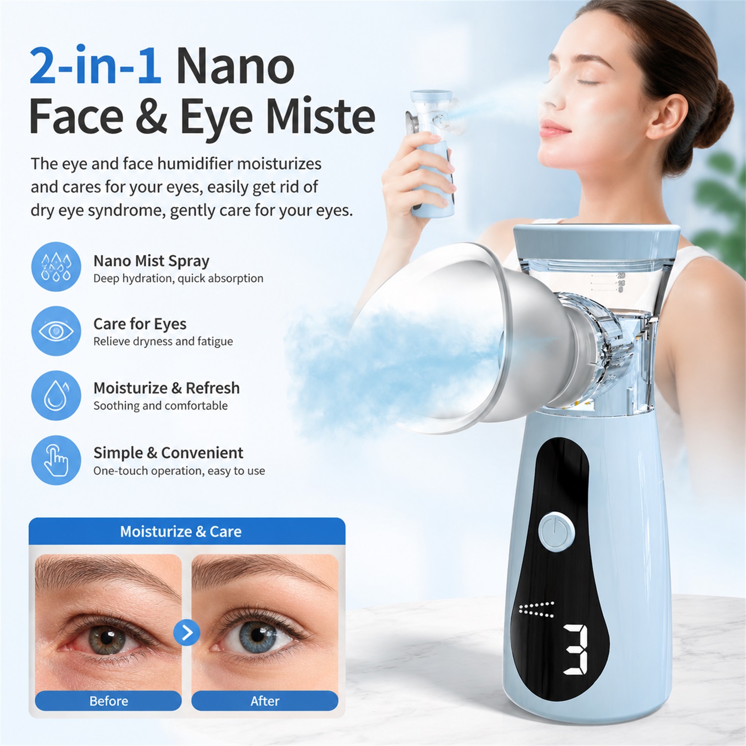 Nano Vaporisateur Facial Froid - Facial Steamer Nano avis et prix