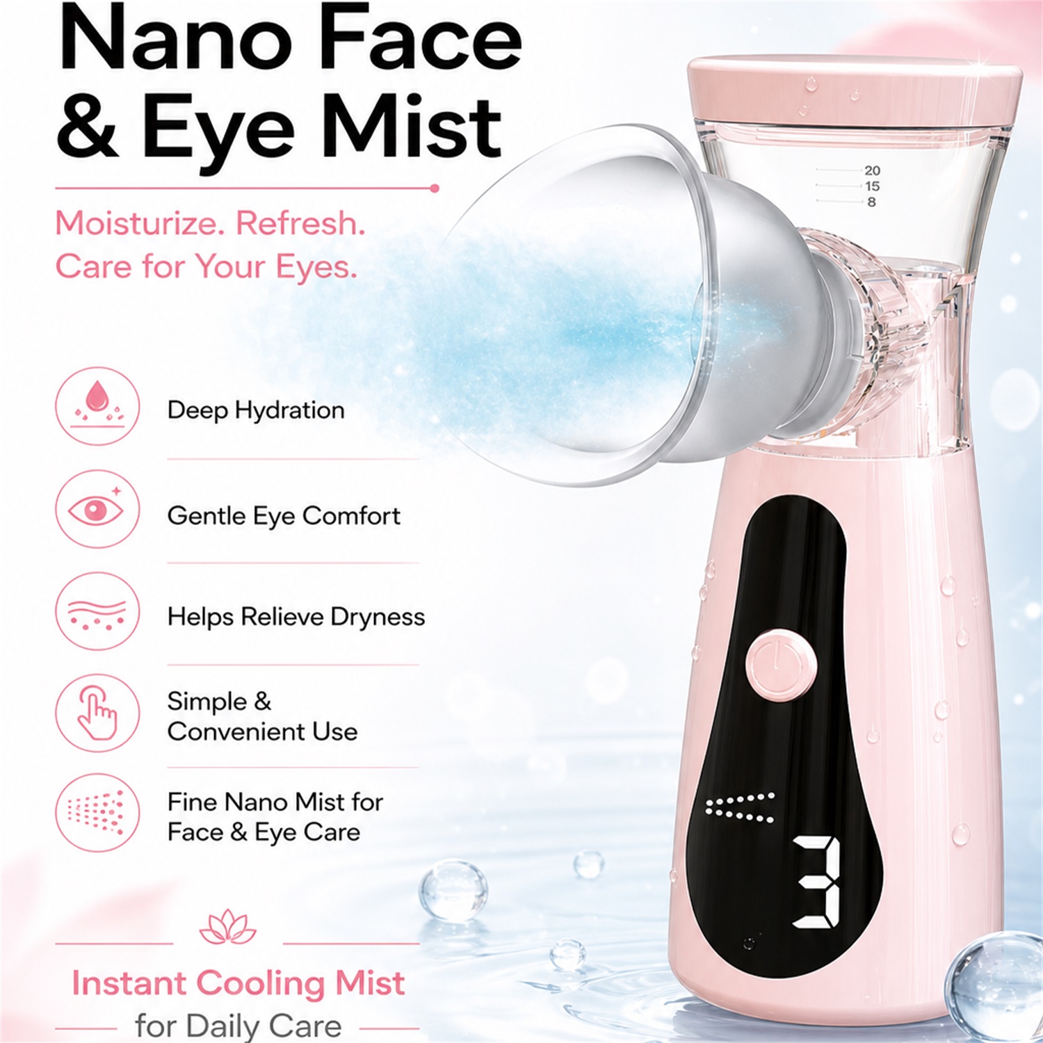 Nano Vaporisateur Facial Froid - Facial Steamer Nano avis et prix