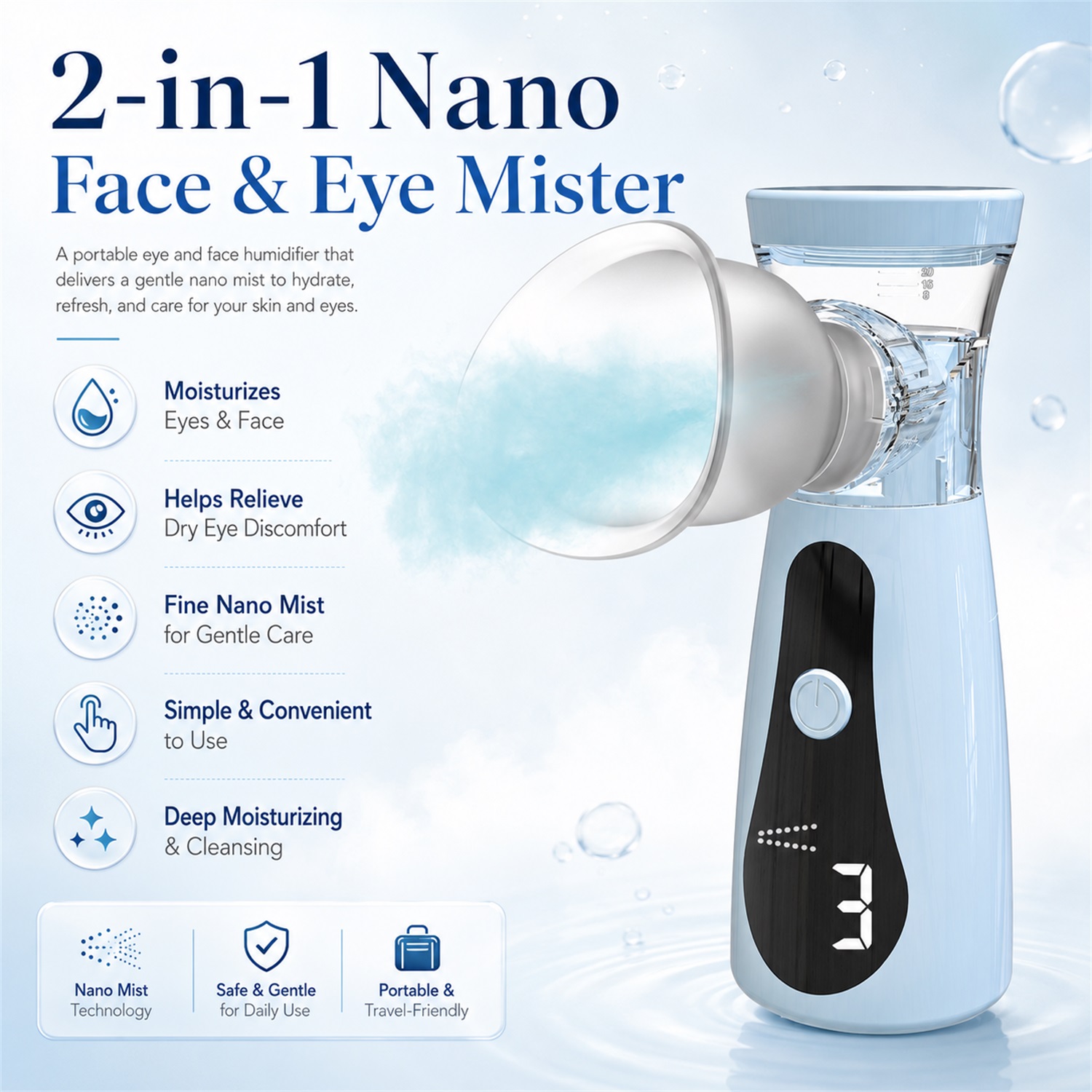 Nano Vaporisateur Facial Froid - Facial Steamer Nano avis et prix