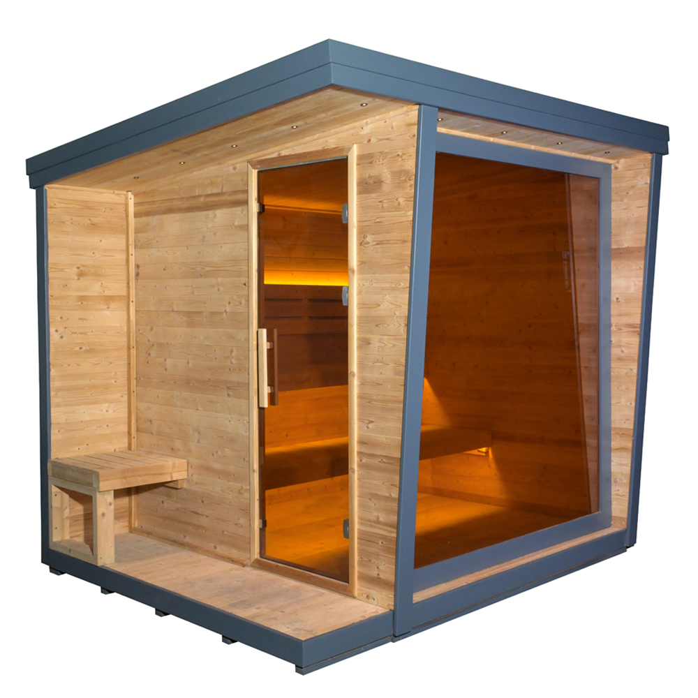 Sauna sec extérieur moderne gr - Spa Wellness In avis et prix