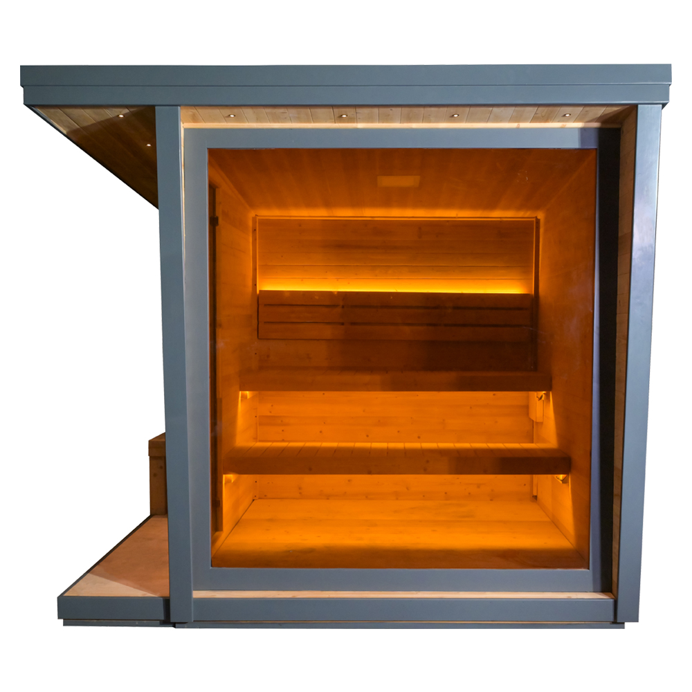 Sauna sec extérieur moderne gr - Spa Wellness In avis et prix